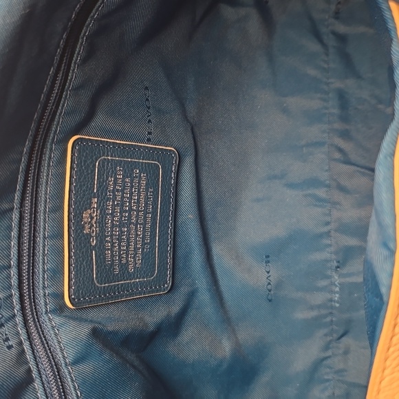 Coach Denim Horse & Carriage Shoulder Tote Bag + Matching Card Wallet Set - Picture 6 of 14